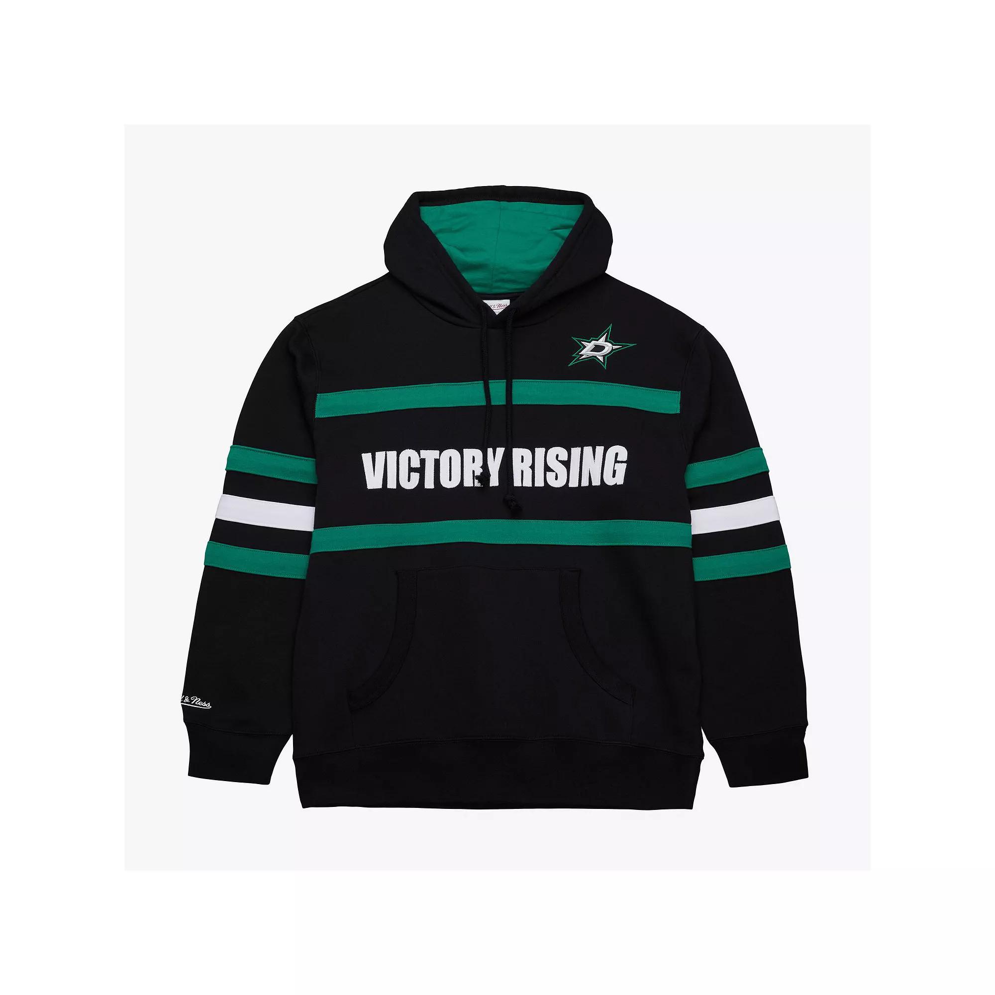 Men's Mitchell & Ness Black Dallas Stars Head Coach Slogan Pullover Hoodie, Size: XL, Str Black Product Image