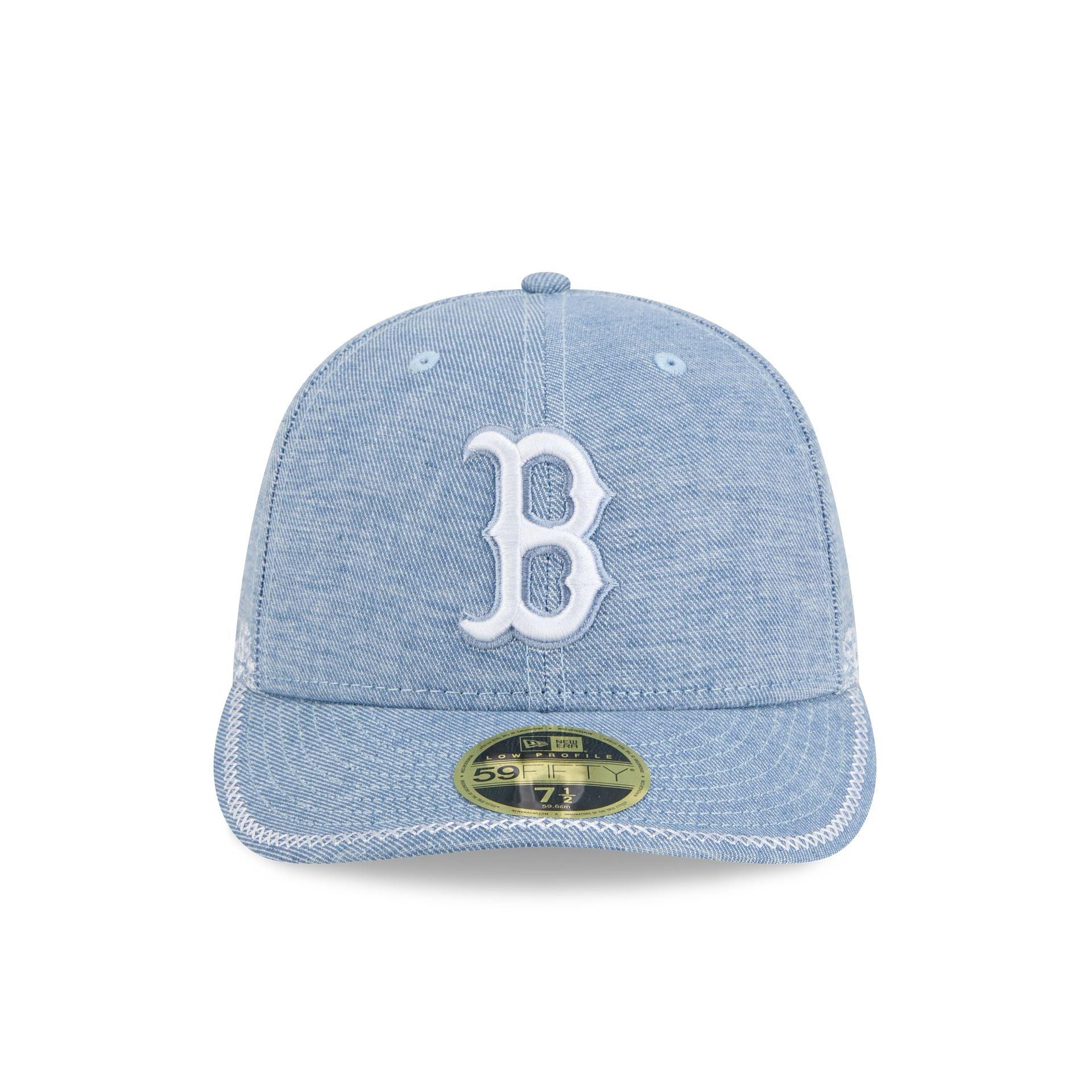 Boston Red Sox Hand Stitched Chambray Low Profile 59FIFTY Fitted Hat Male Product Image