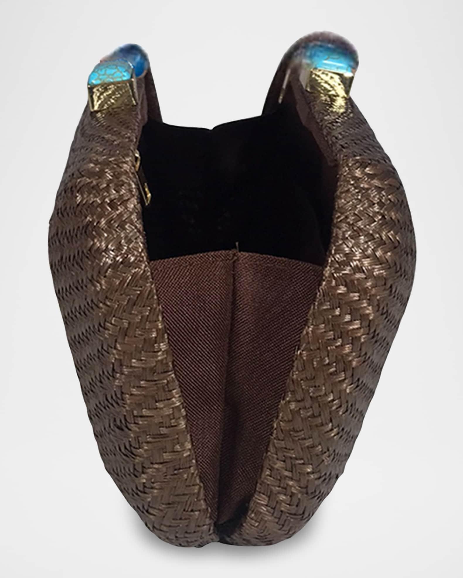 Leticia Bun Straw Clutch Bag Product Image