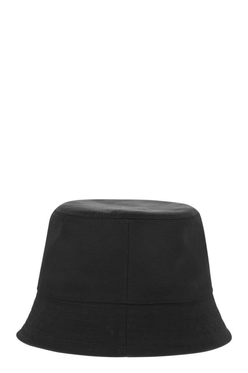 MONCLER Logo Patch Bucket Hat In Black Product Image