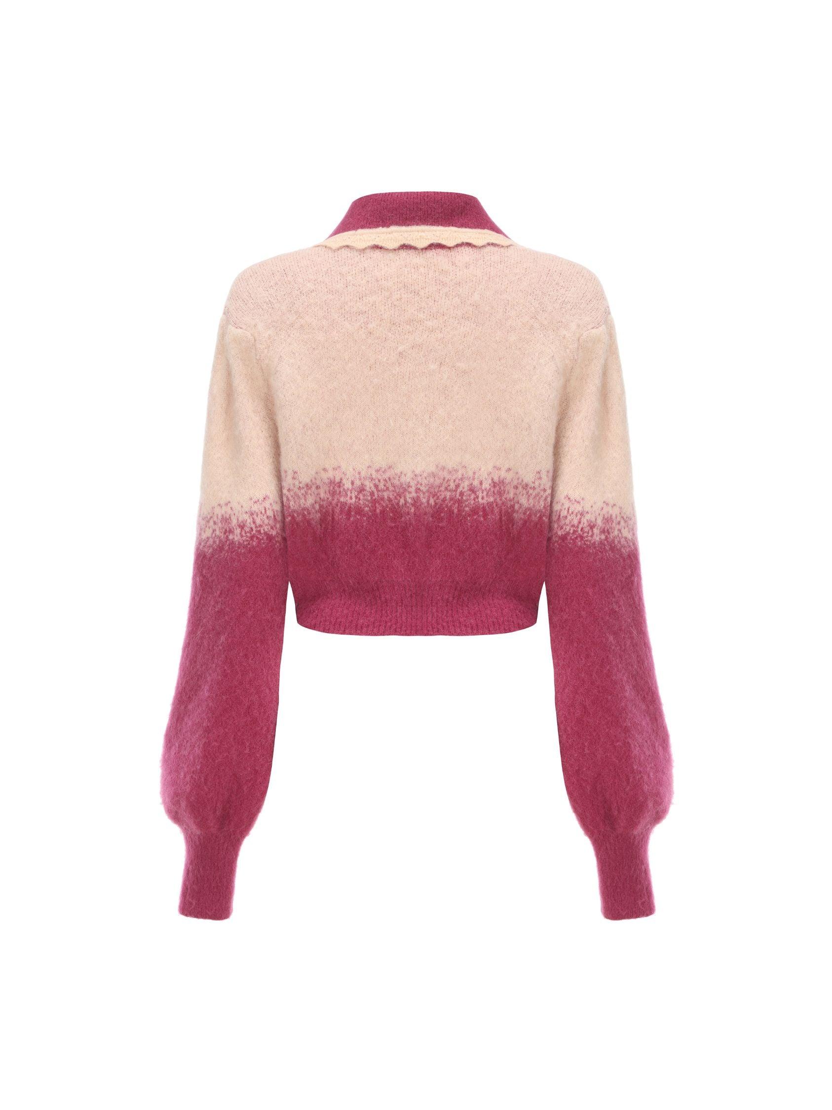 Emily Knit Cardigan Set (Magenta) (Final Sale) Product Image