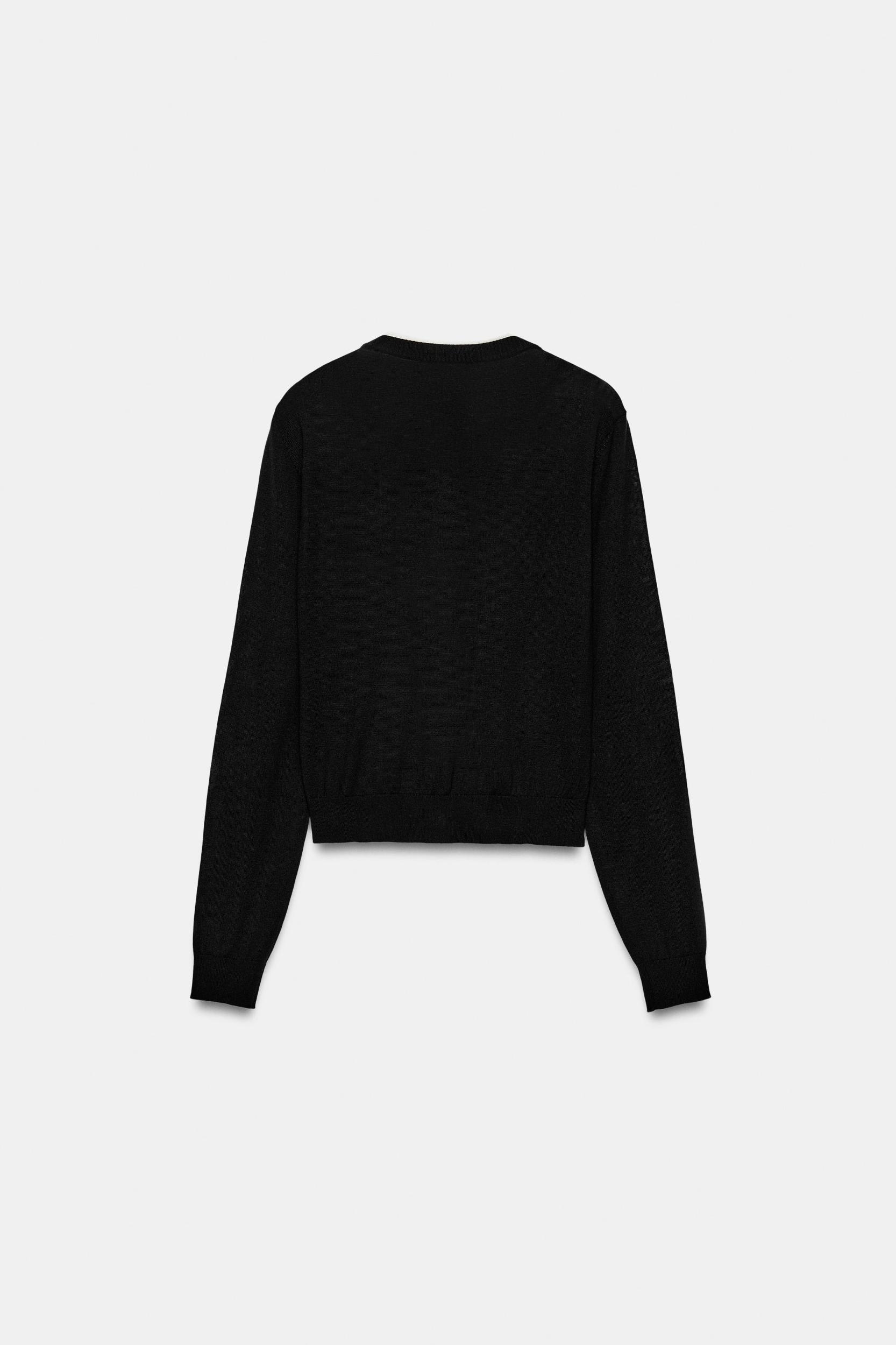 COMBINATION KNIT JACKET Product Image