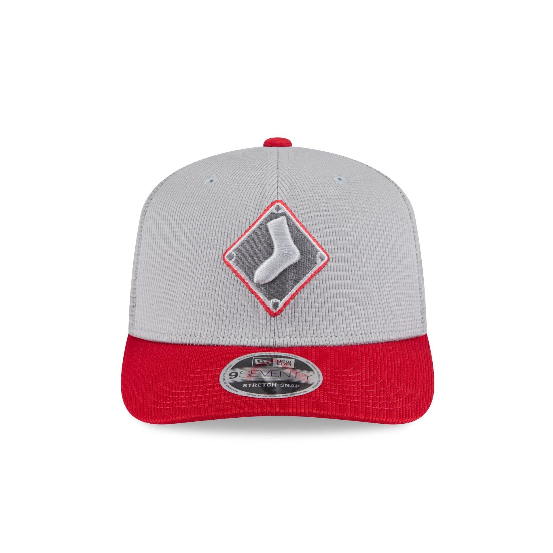 Chicago White Sox 2025 Batting Practice Gray 9SEVENTY Trucker Hat Male Product Image