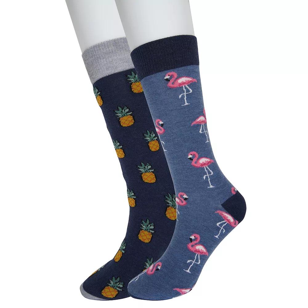 Men's Twisted Toes Novelty Socks, Pink Product Image