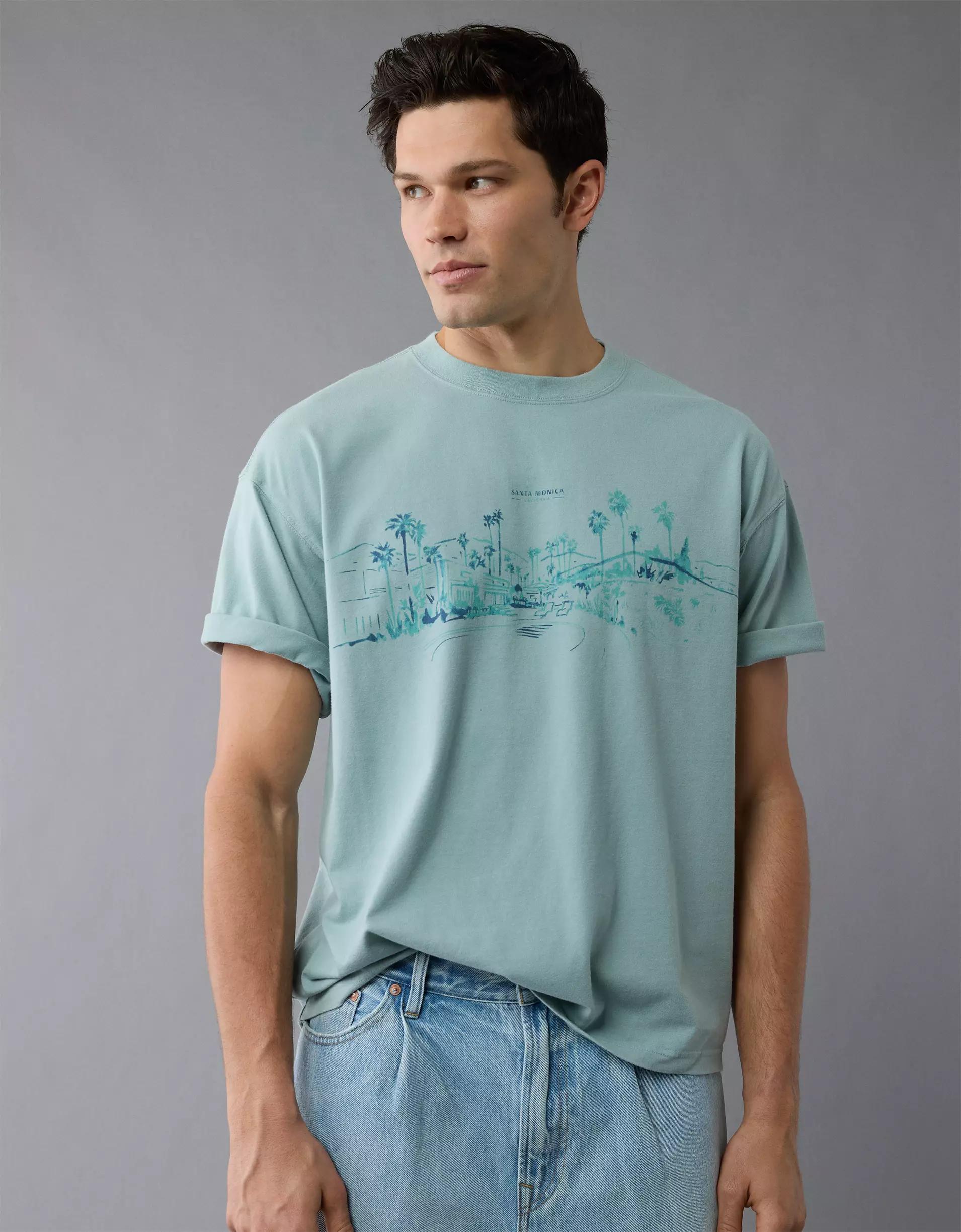 AE Boxy Destination Graphic T-Shirt Product Image