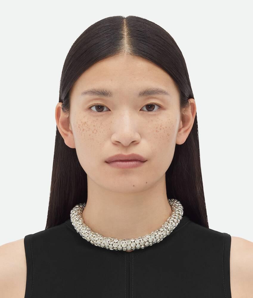 Women's Concave Necklace in Silver Product Image