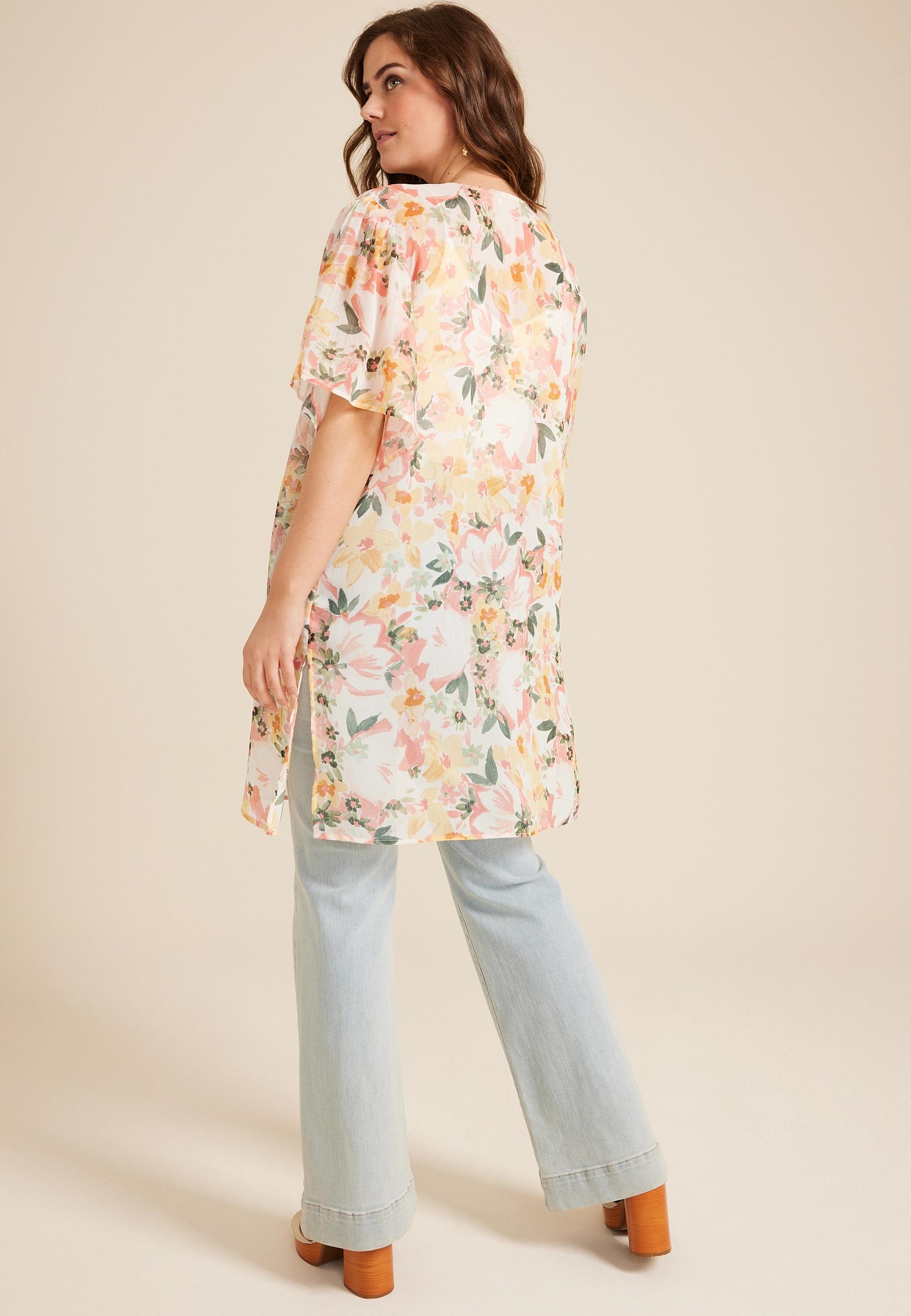 Multi Floral Kimono Product Image