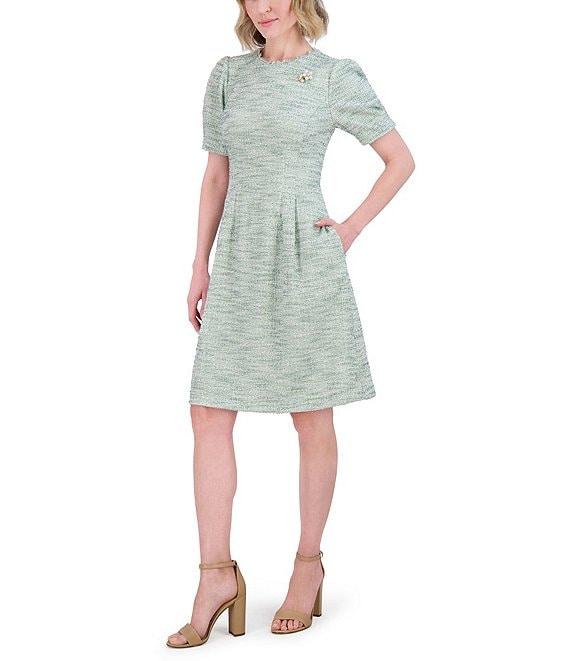 Jessica Howard Boucle Fit and Flare Dress Product Image