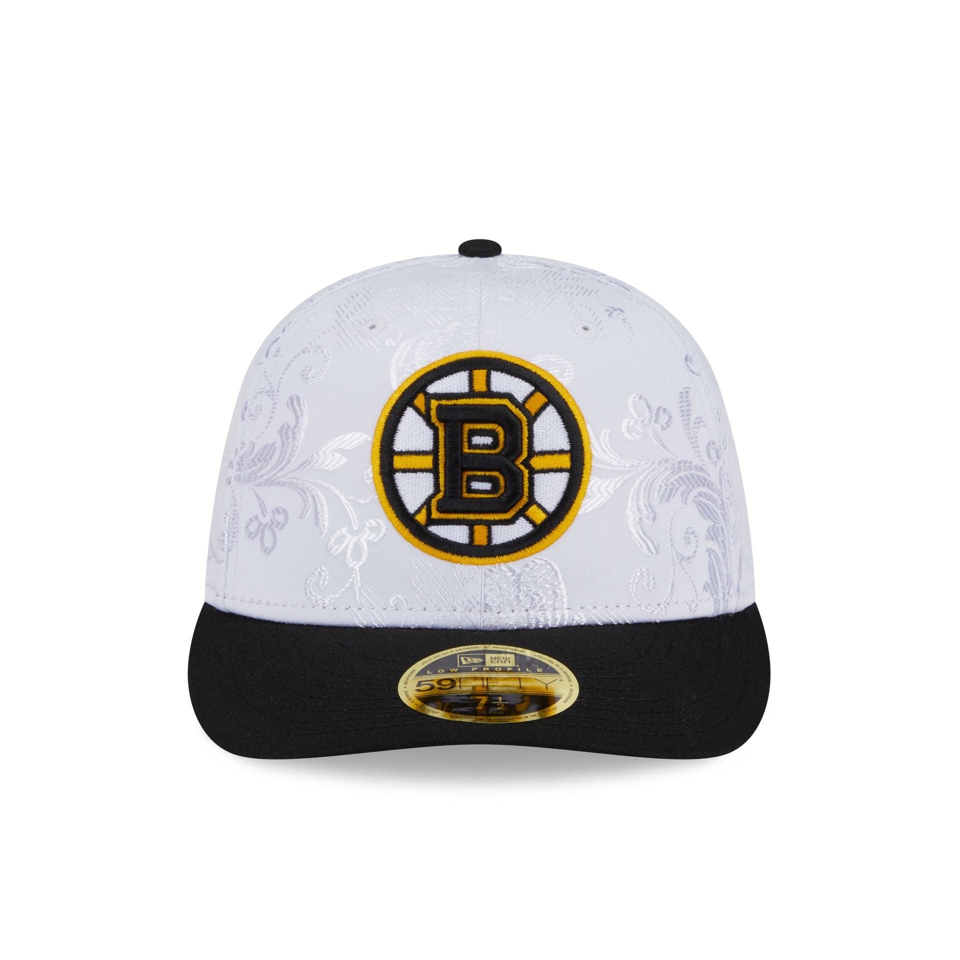 Boston Bruins Floral Shine Low Profile 59FIFTY Fitted Hat Male Product Image