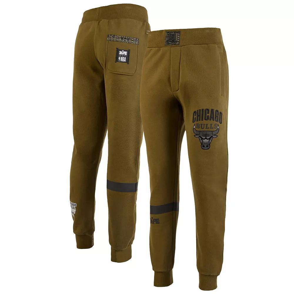Men's NBA x Two Hype Olive Chicago Bulls Culture & Hoops Collection Premium Jogger Pants,  Product Image