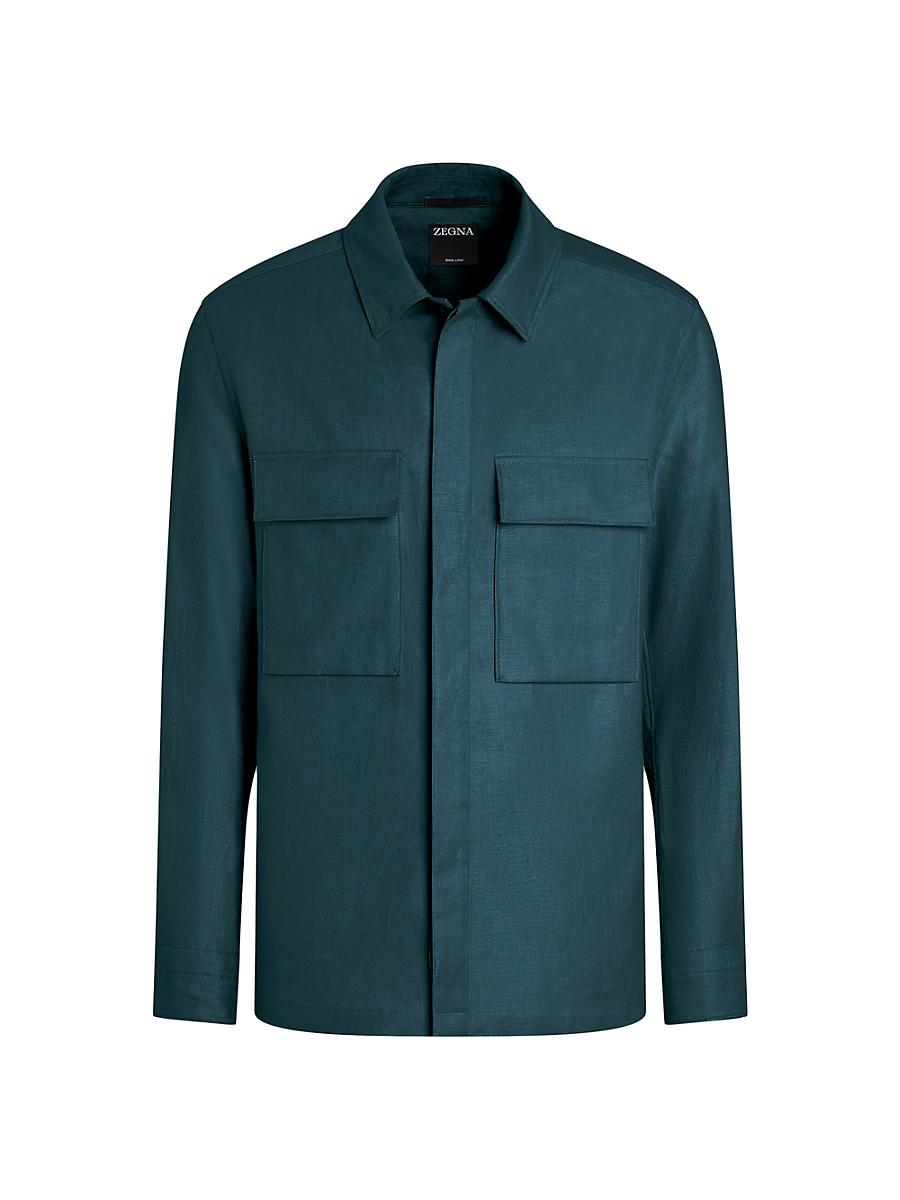 Mens Oasi Lino Overshirt Product Image