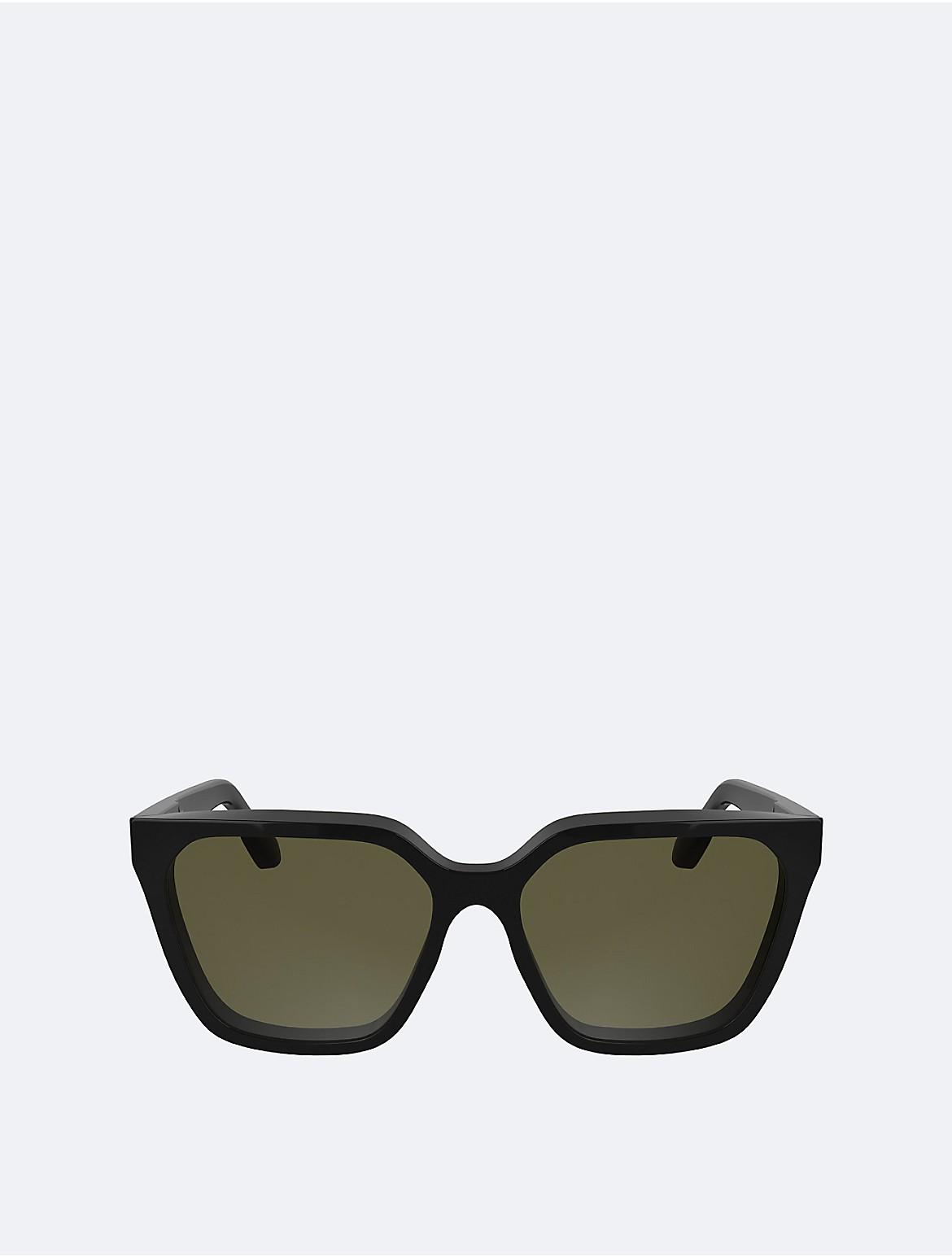 Calvin Klein Womens Acetate Modified Rectangle Sunglasses Product Image