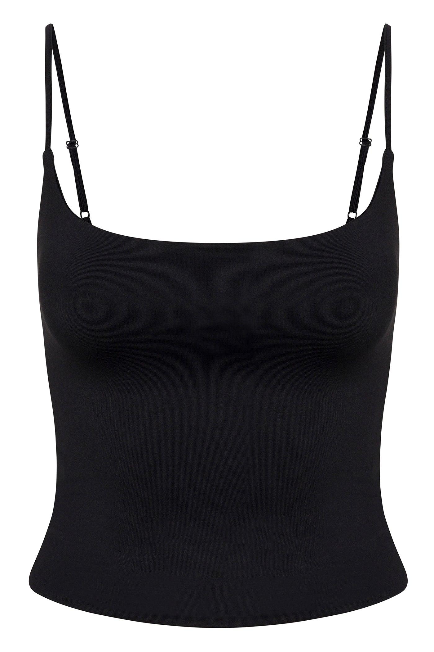 Contour Double Lined Cami Top - Black Female Product Image