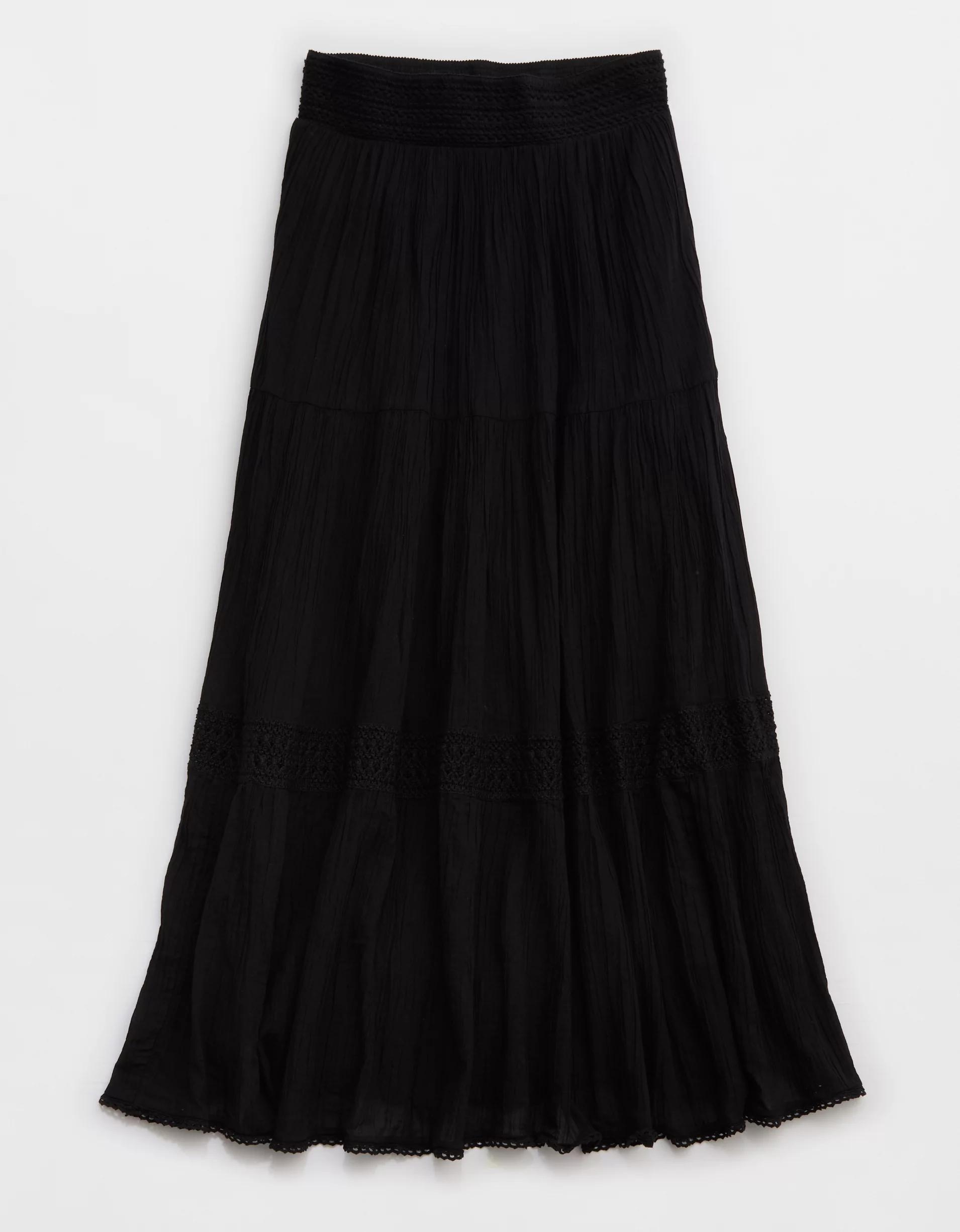 Aerie Crochet The Day Maxi Skirt Product Image