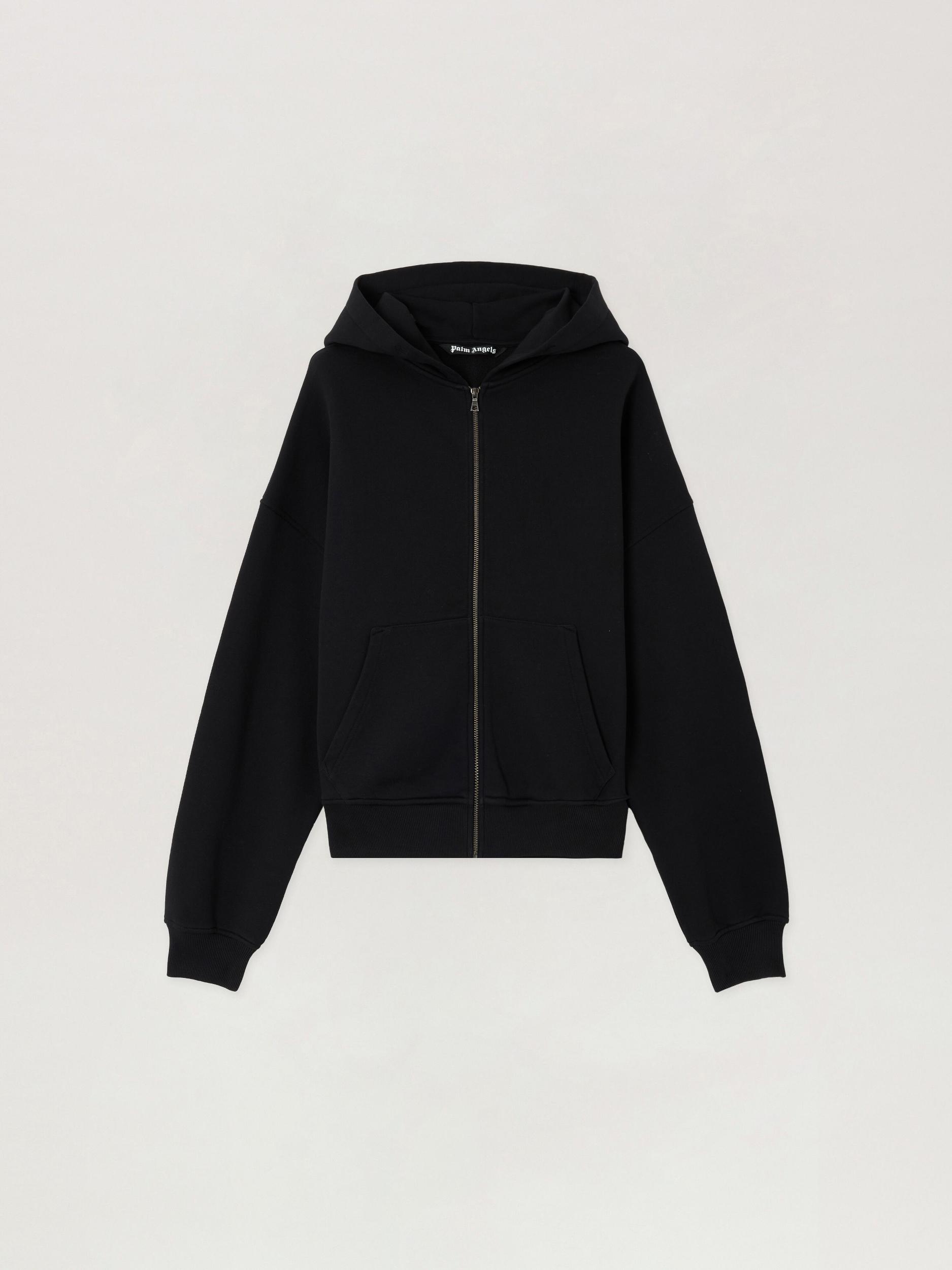 Back Curved Logo Zip Hoodie Product Image