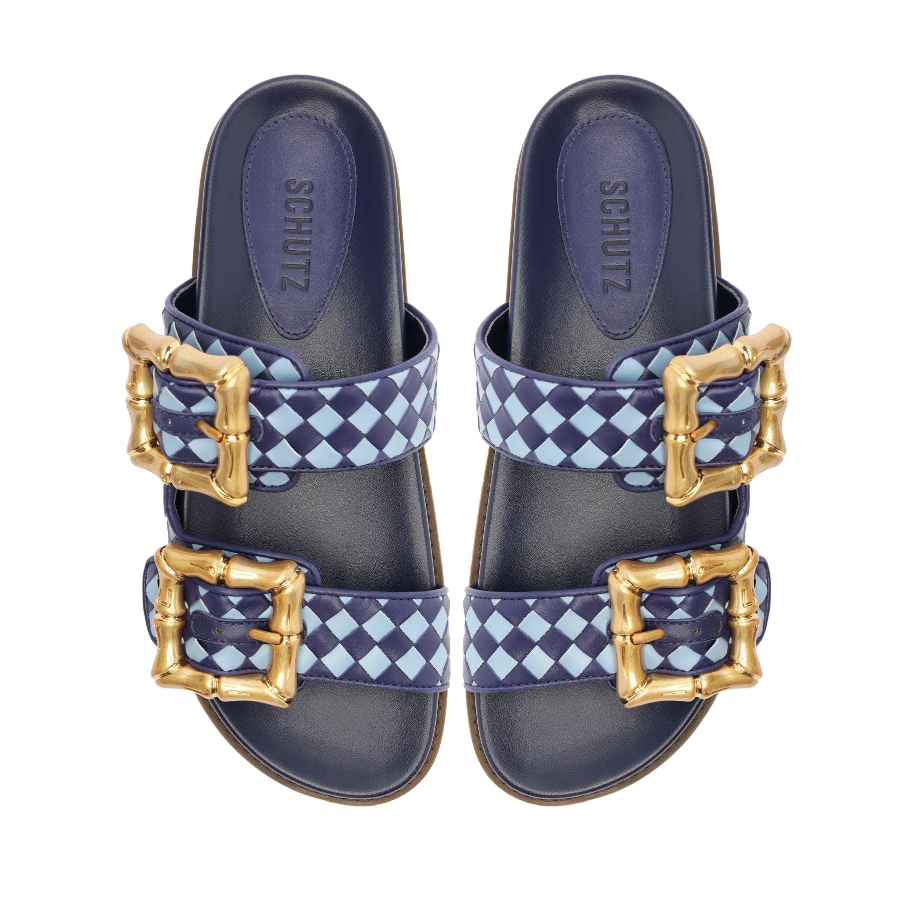 Enola Sporty Woven Leather Sandal Female Product Image