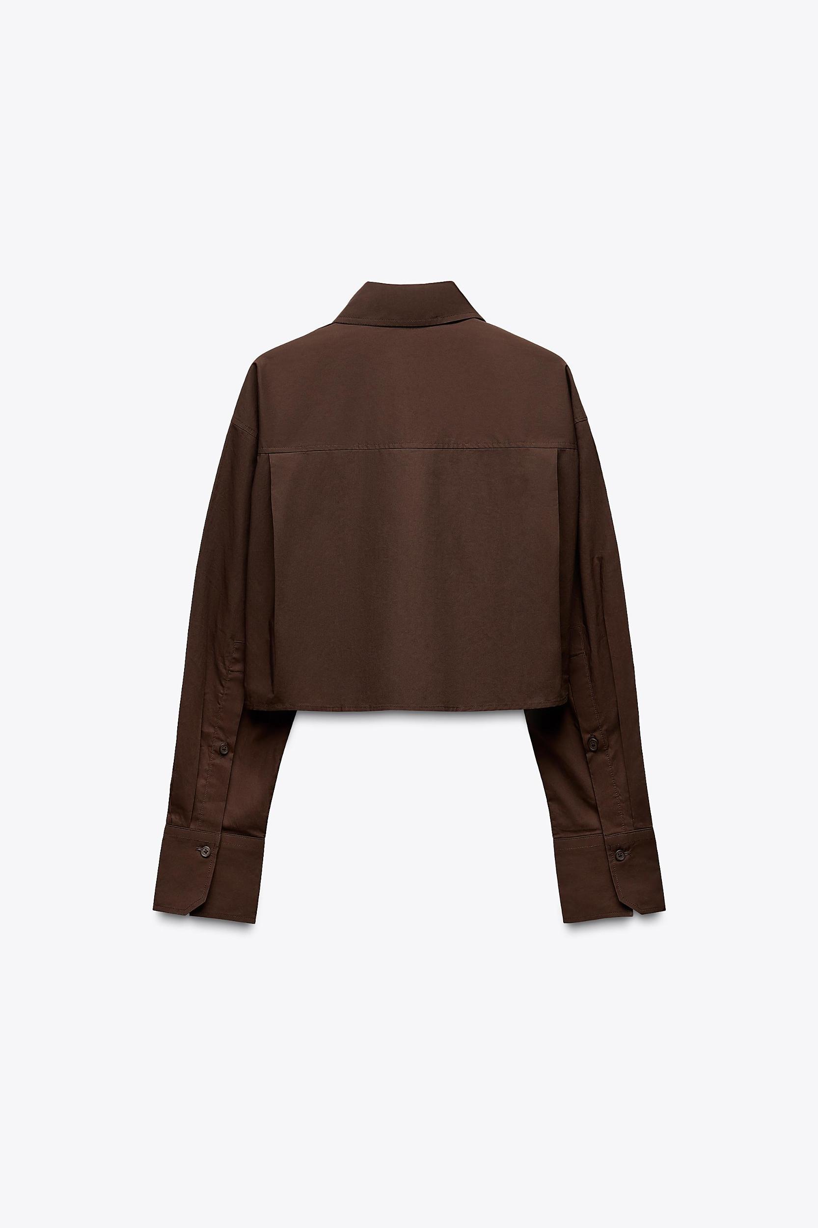 CROP POPLIN SHIRT Product Image