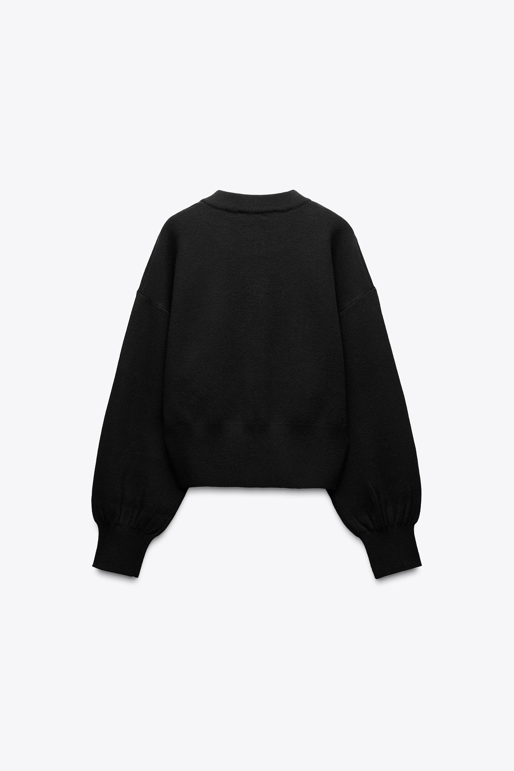 LARGE BUTTON KNIT CARDIGAN Product Image