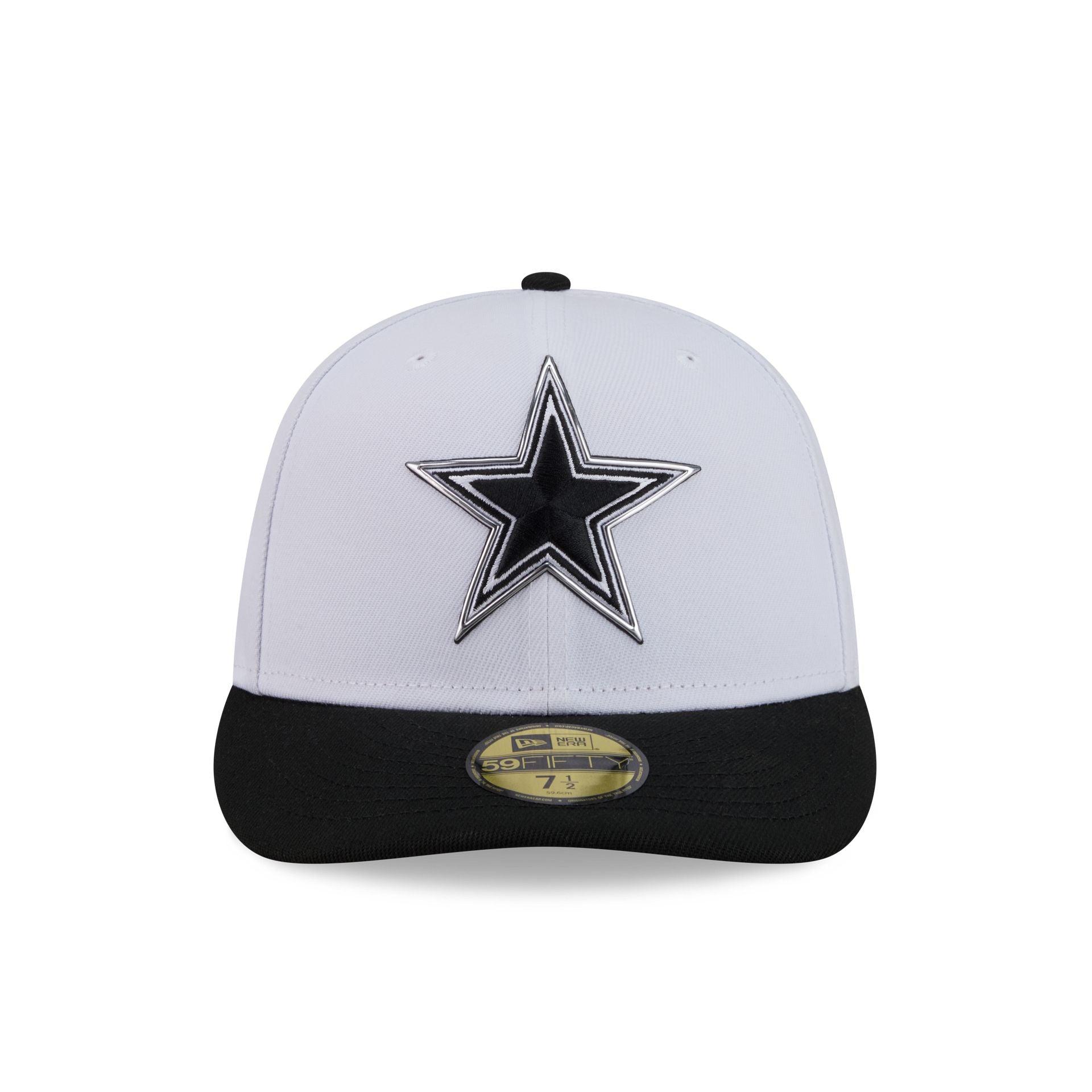 Dallas Cowboys 2026 Draft Black and White 59FIFTY Fitted Hat Male Product Image