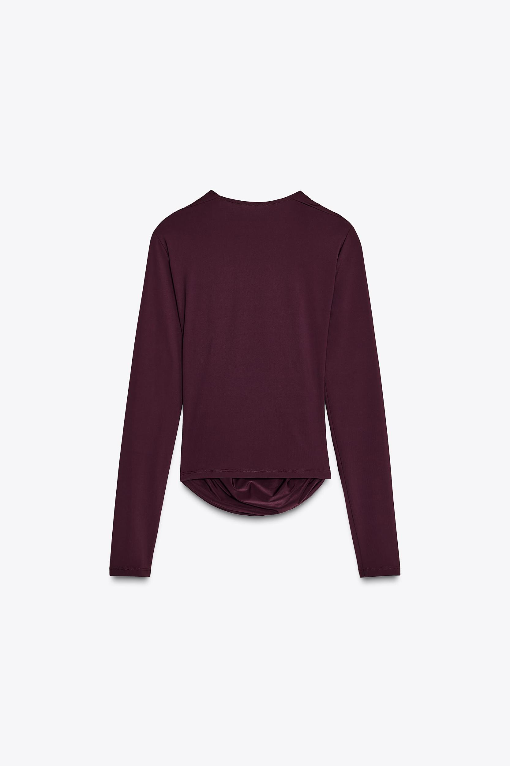 DRAPED POLYAMIDE TOP Product Image