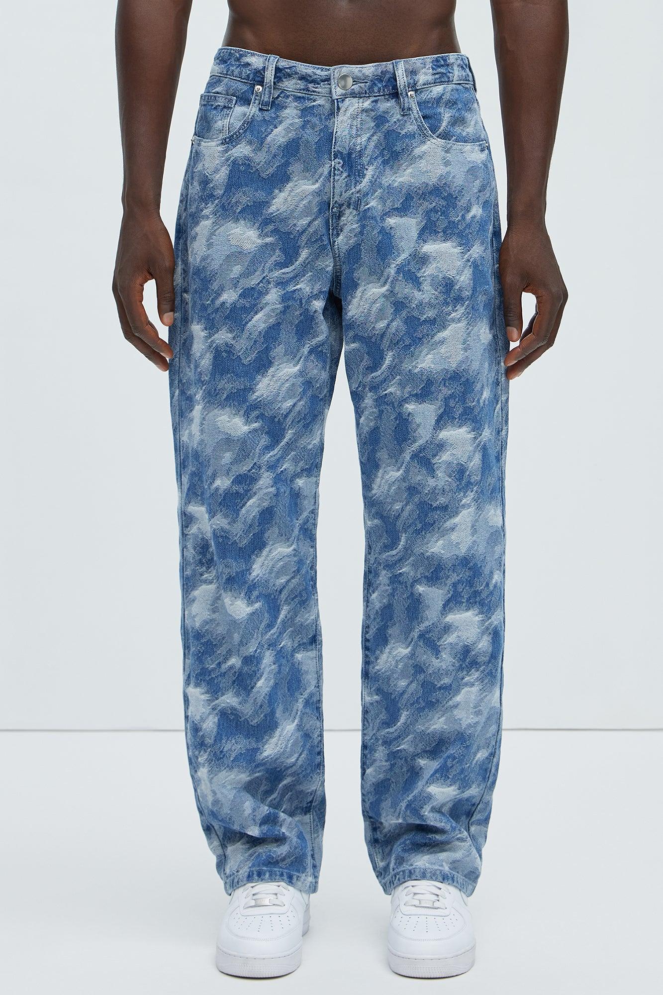 Murky Waters Straight Jeans - Medium Blue Wash Product Image