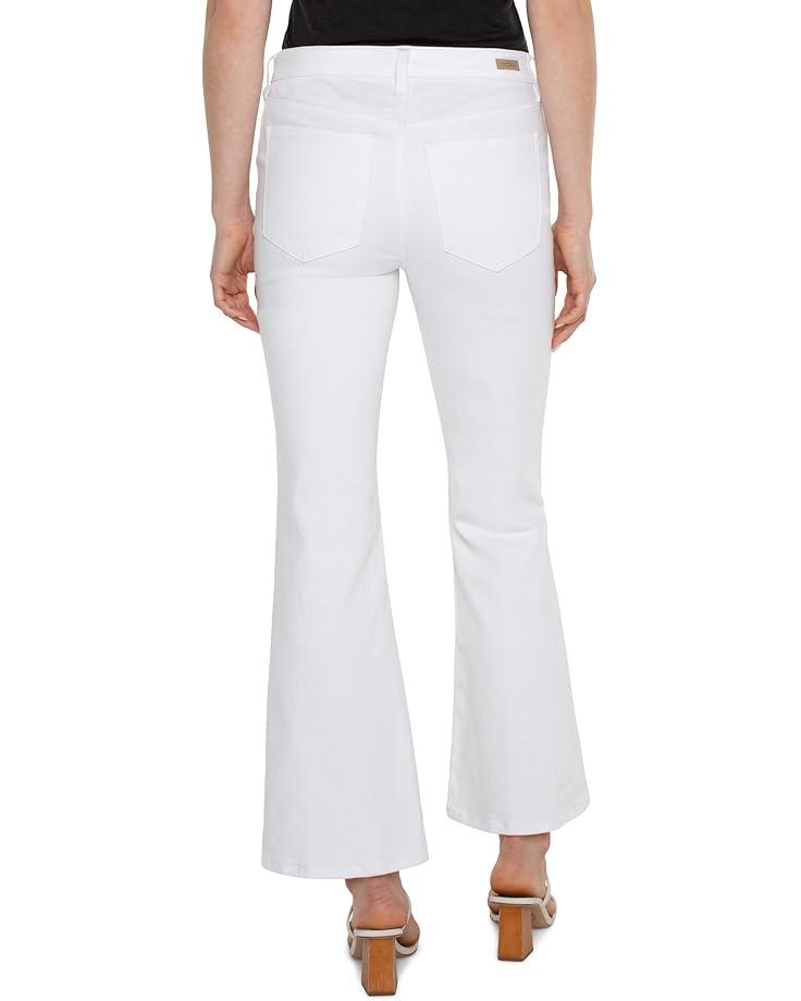 Hannah Crop Flare Jean 25.5in Inseam in White Product Image