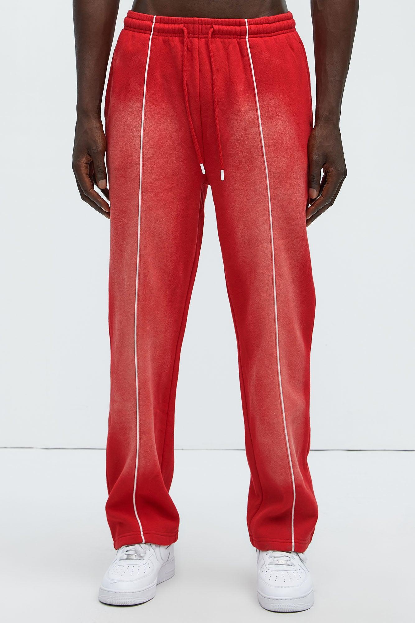 Tyson Just Go With It Straight Sweatpants - Red Product Image