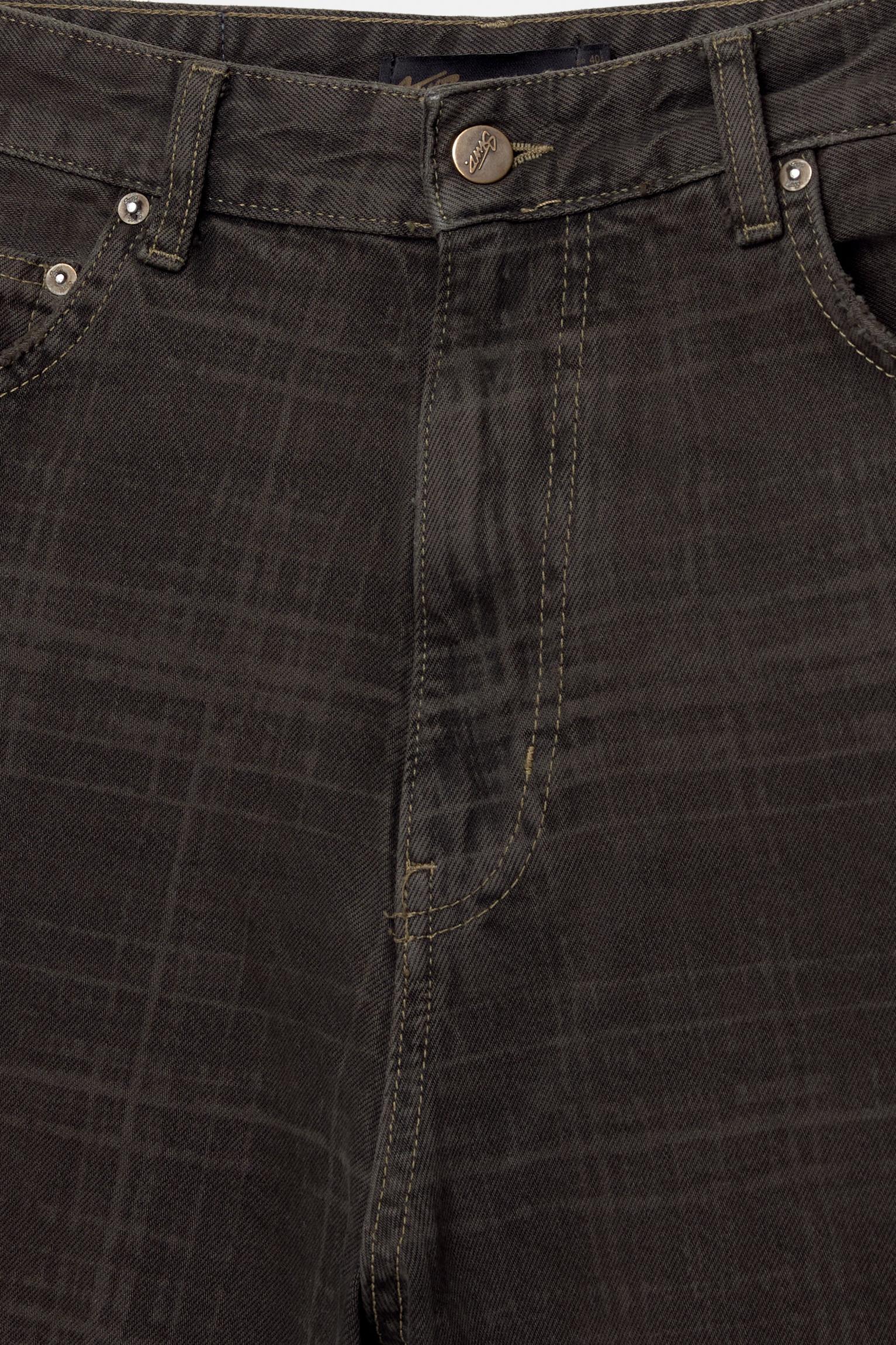 Checked skater denim Bermuda shorts Product Image