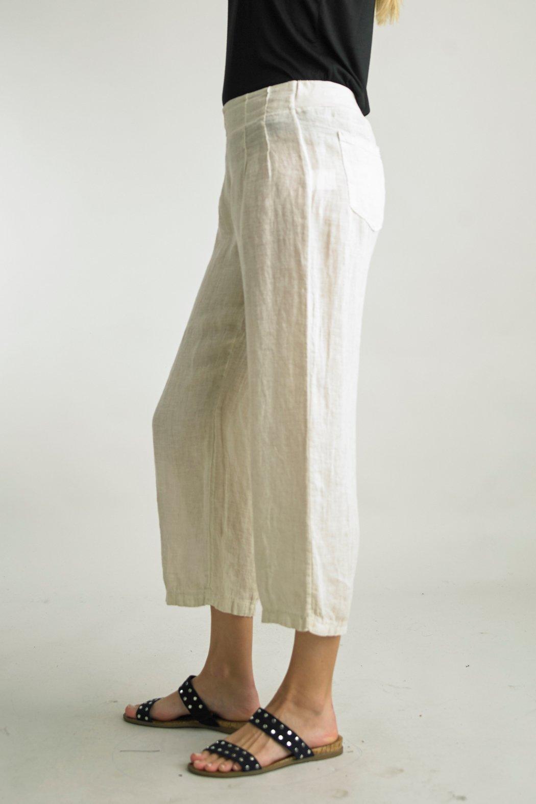 Beige Crop Pant Product Image