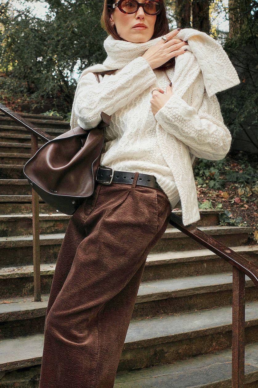 Cable Knit Chunky Sweater Product Image