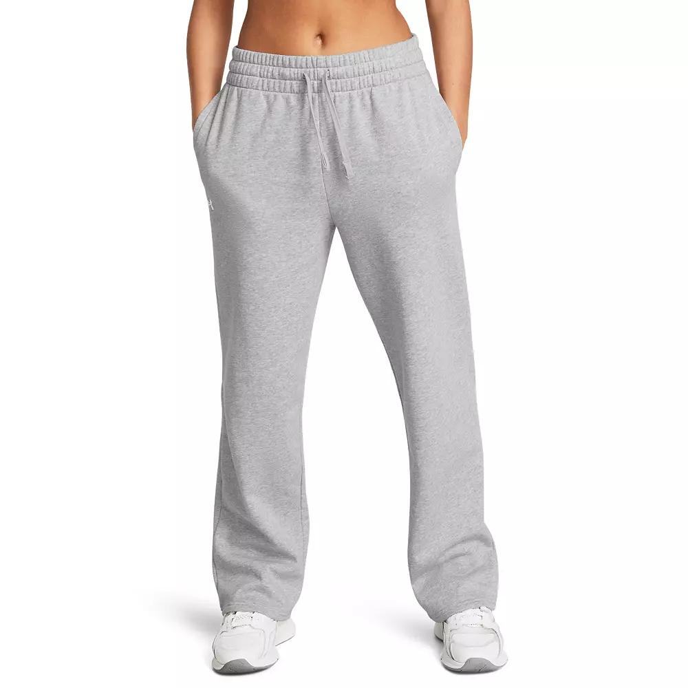 Women's Under Armour Rival Fleece Straight Leg Pants,  Product Image