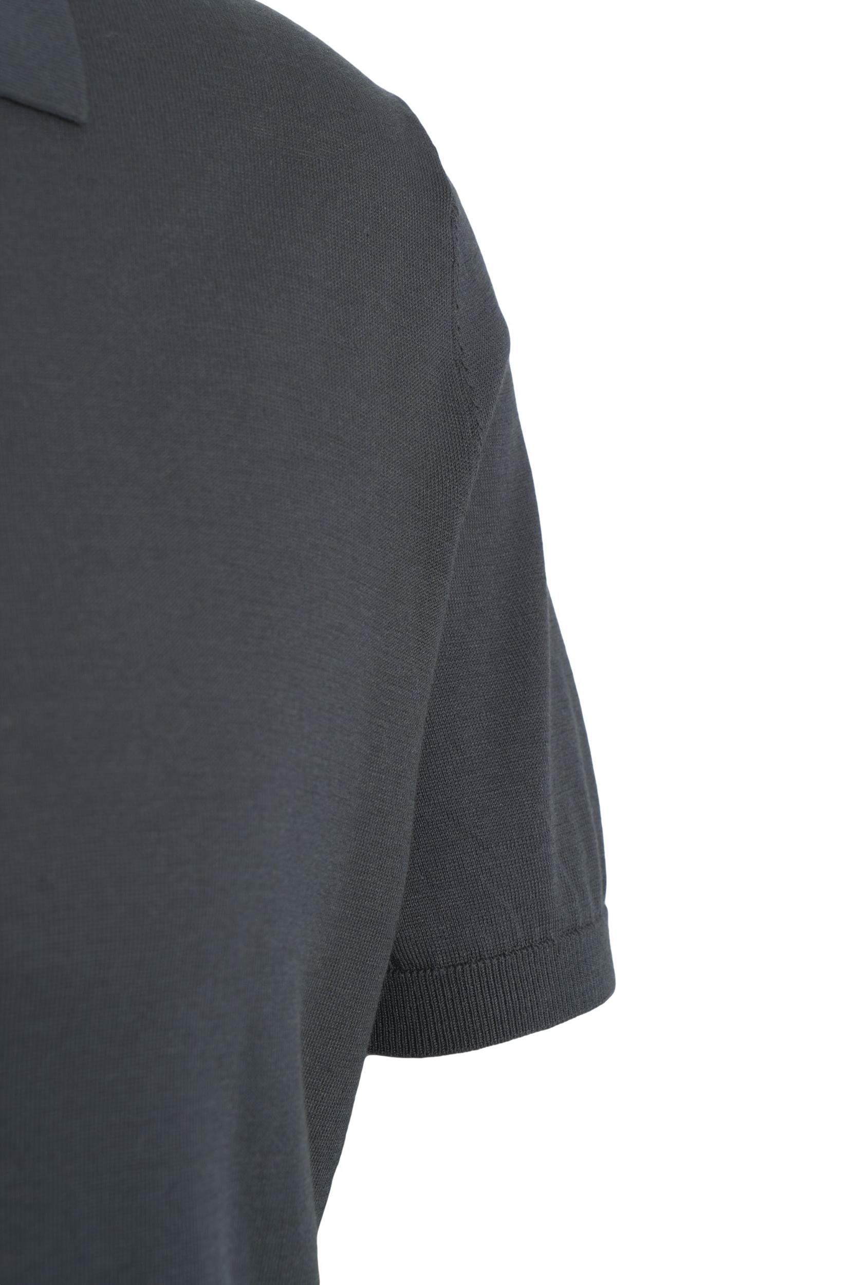 Silk blend polo shirt Product Image