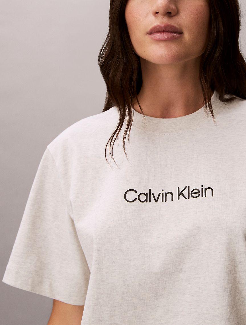 Standard Logo Boxy Fit Crewneck T-Shirt Product Image