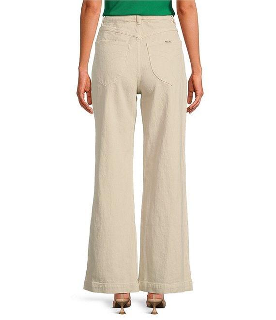 Rolla's High Rise Sailor Comfort Off White Wide Leg Jeans Product Image