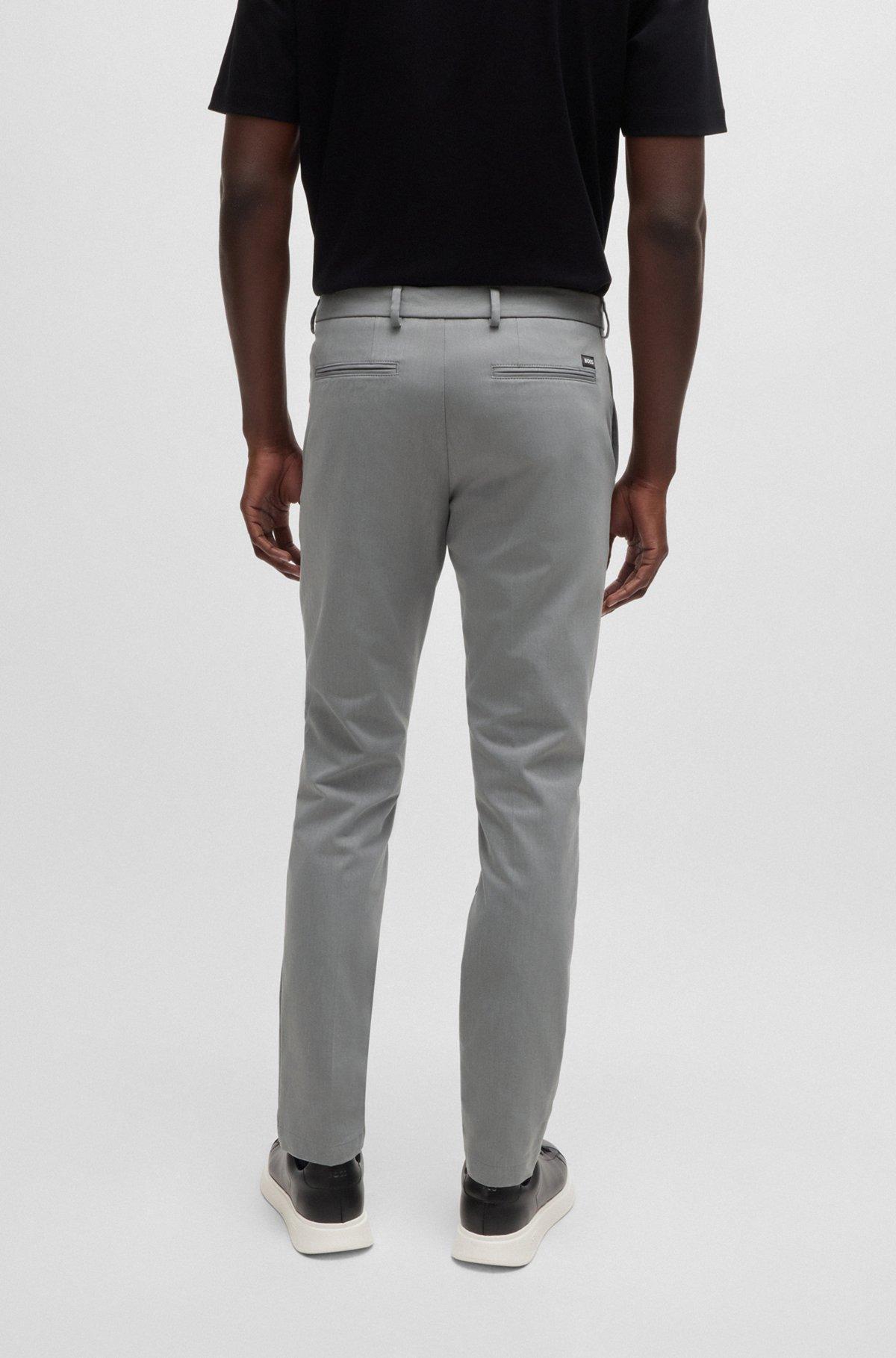 Slim-fit trousers in stretch cotton Product Image