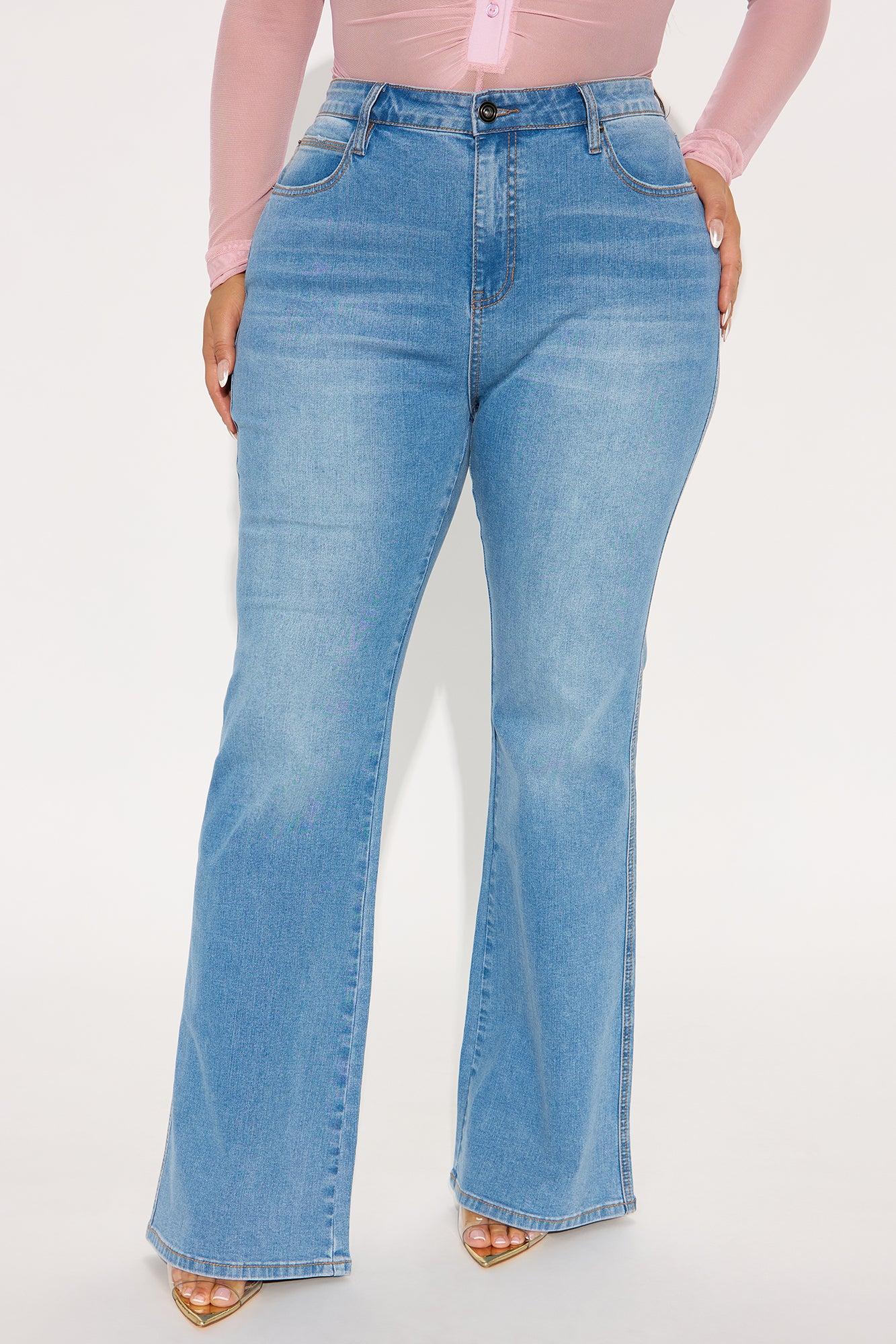Beatrice Mid Rise Flare Jeans - Medium Wash Female Product Image