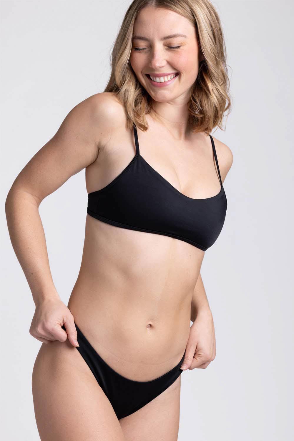 Hikari Bikini Top - Black Female Product Image