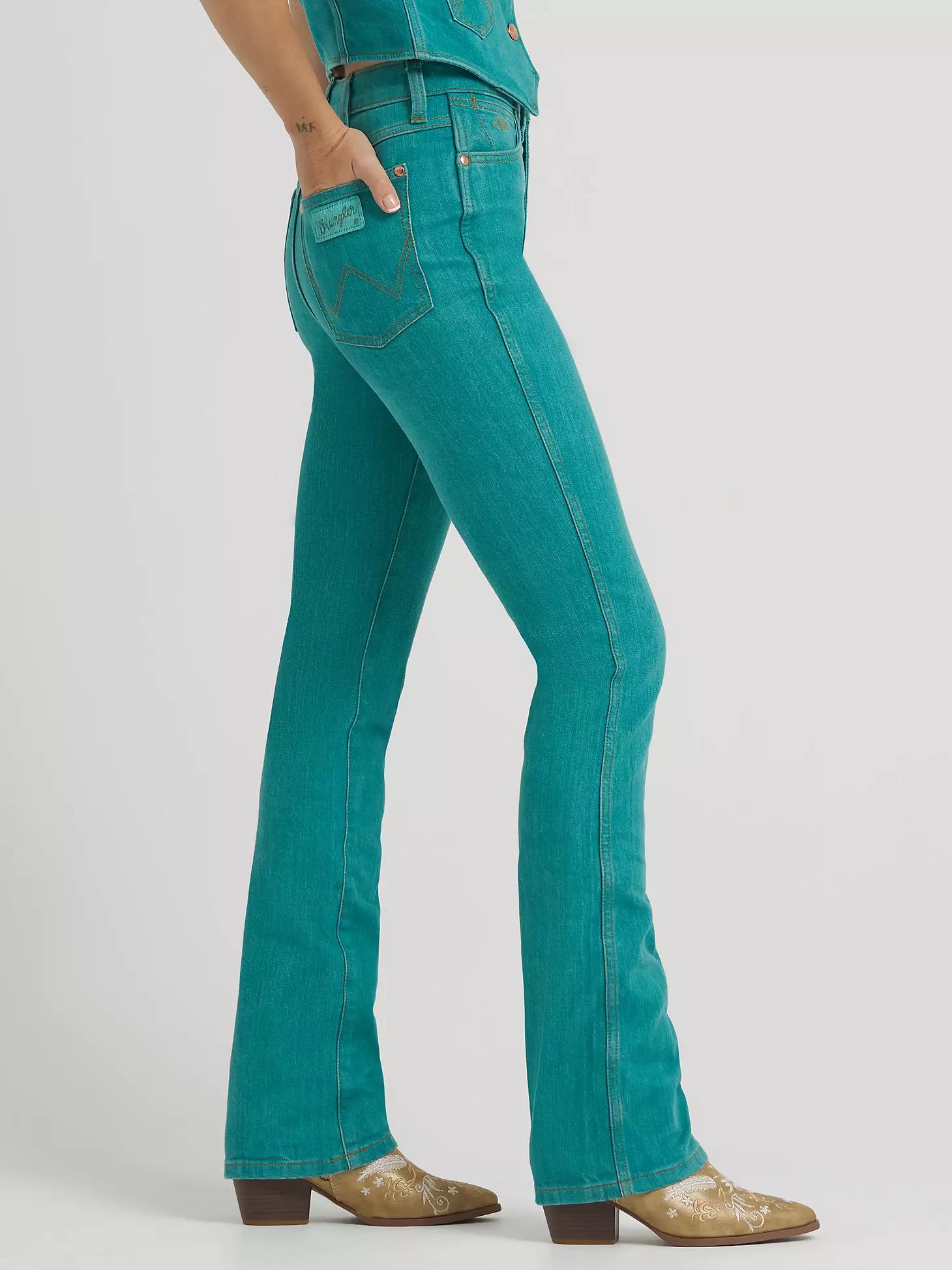 Lainey Wilson x Wrangler Turquoise Boot Huggers | Women's JEANS | Wrangler® Product Image