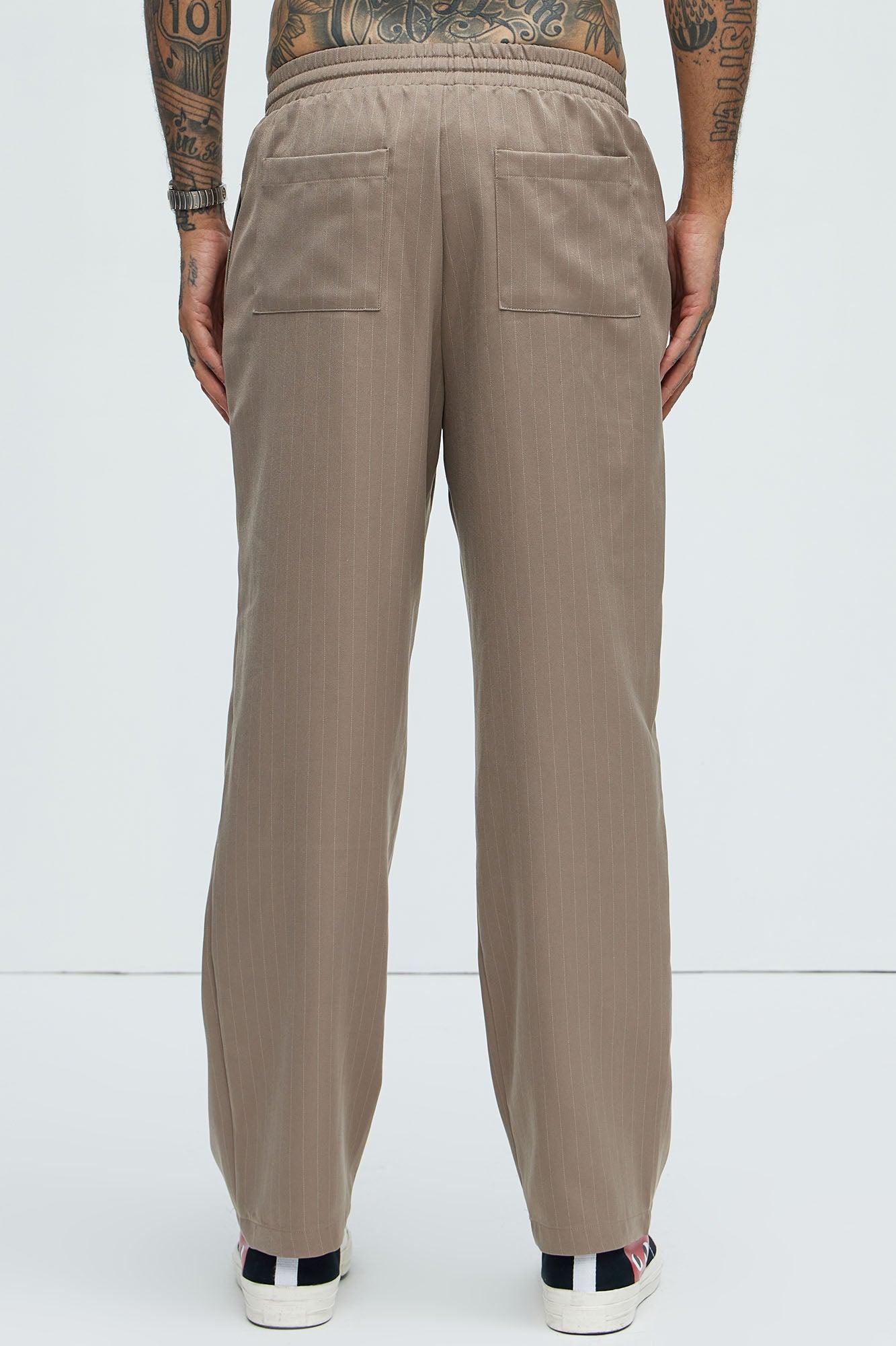 Tatum Casual Straight Trouser - Brown Product Image