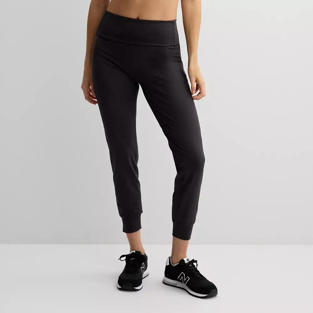 Women's Tek Gear® Essential Soft Fold Over Jogger Pants,  Product Image