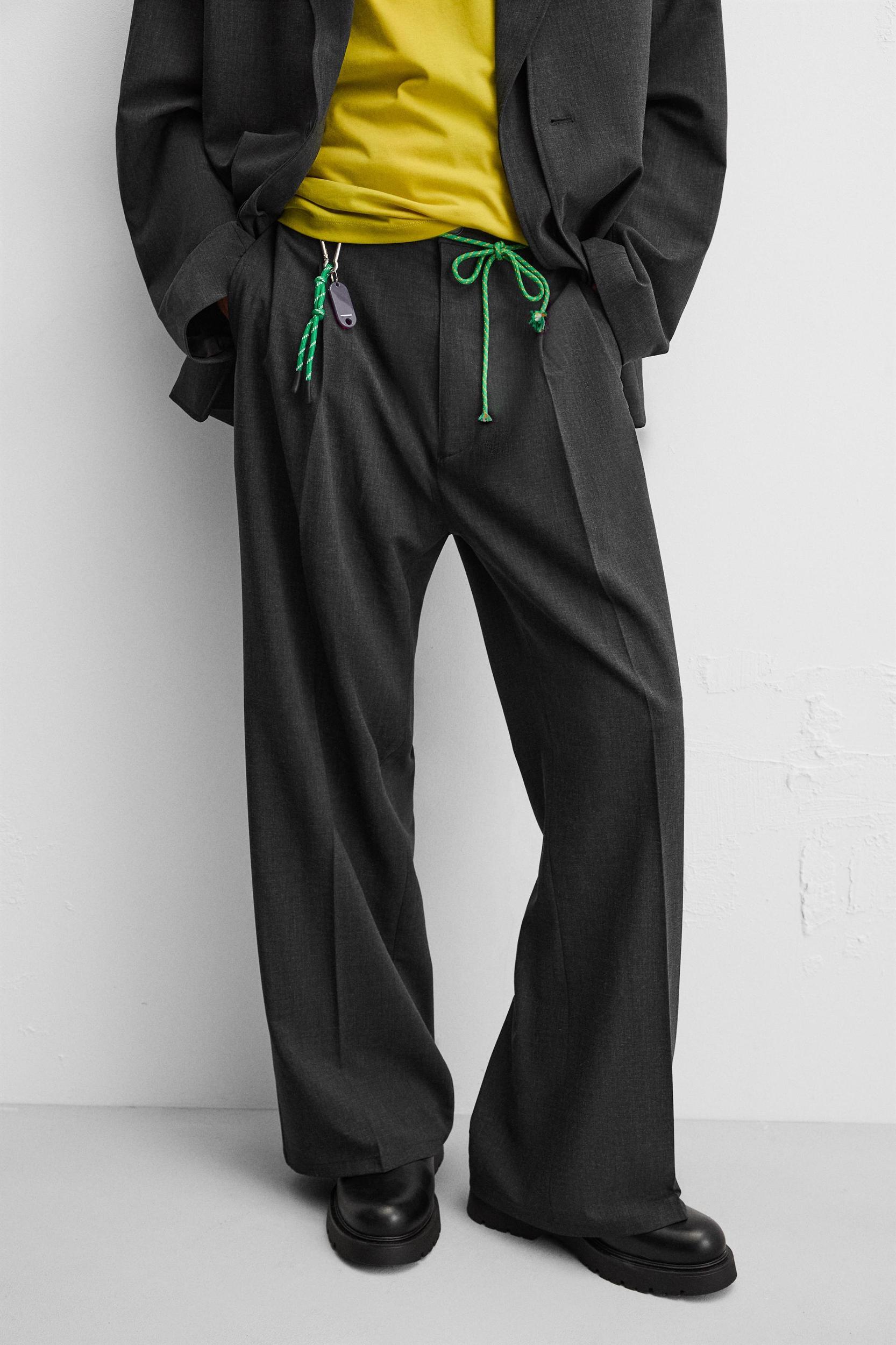 PLEATED SUIT PANTS Product Image