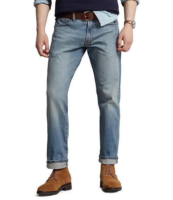 Polo Ralph Lauren Hampton Relaxed Straight-Fit Stretch Denim Jeans Product Image