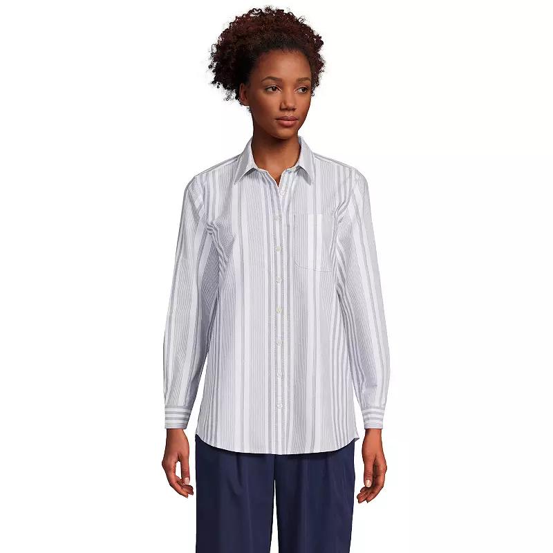 Women's Lands' End Long Sleeve Classic Oxford Dress Shirt,  Product Image