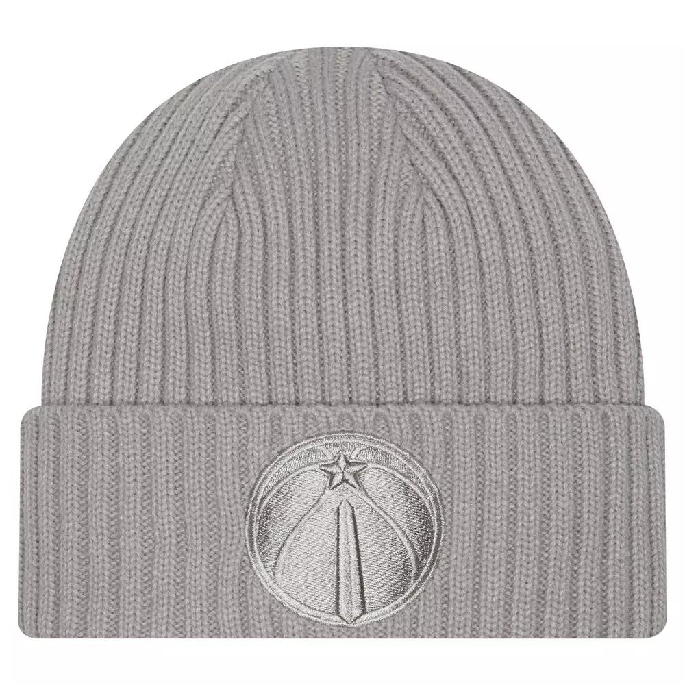 Men's New Era Gray Washington Wizards Color Pack Cuffed Knit Hat, Wiz Grey Product Image
