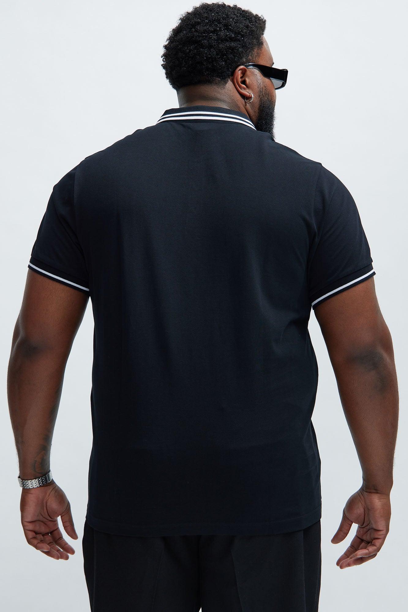 Wilson Short Sleeve Polo - Black Product Image