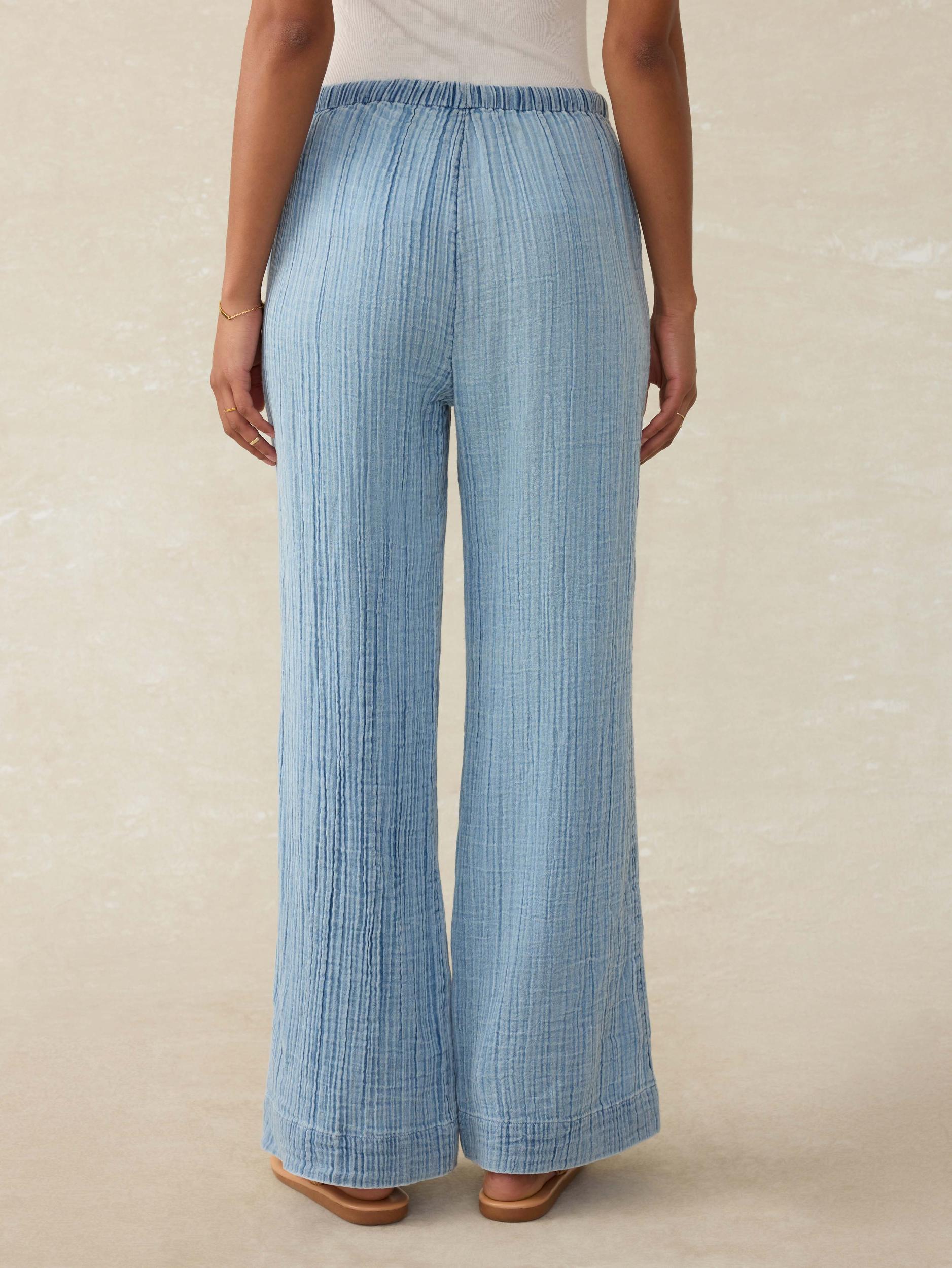 Laidback Gauze Pant - Light Indigo Wash Female Product Image