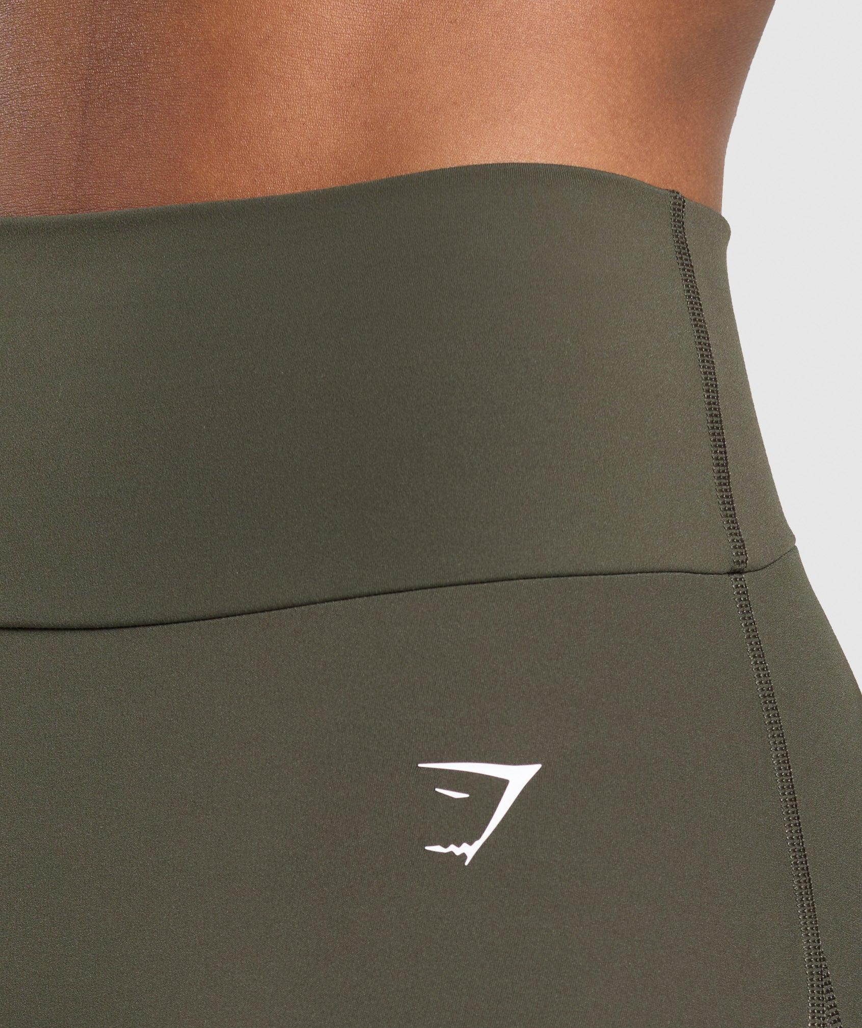 Gymshark Mesh Placement Legging - Weighted Green Female Product Image