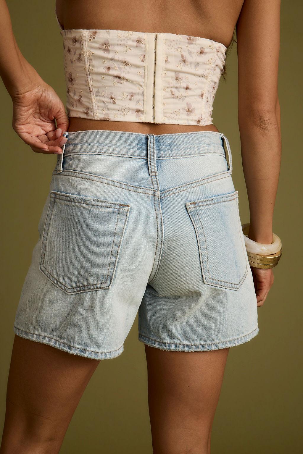 Nico Light Wash Denim Shorts Product Image