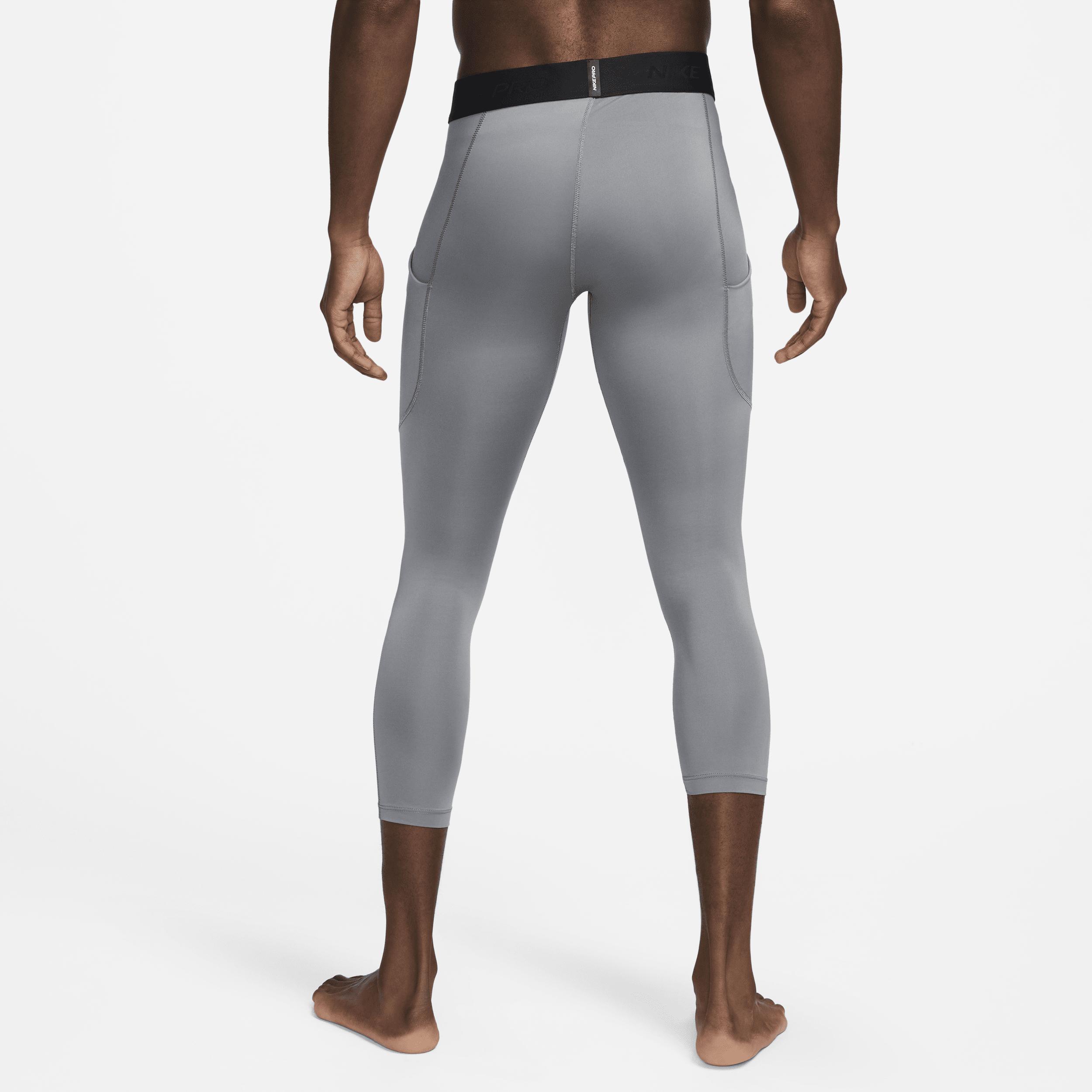 Mens Nike Pro Dri-FIT 3/4-Length Fitness Tights | FB7950-084 Product Image