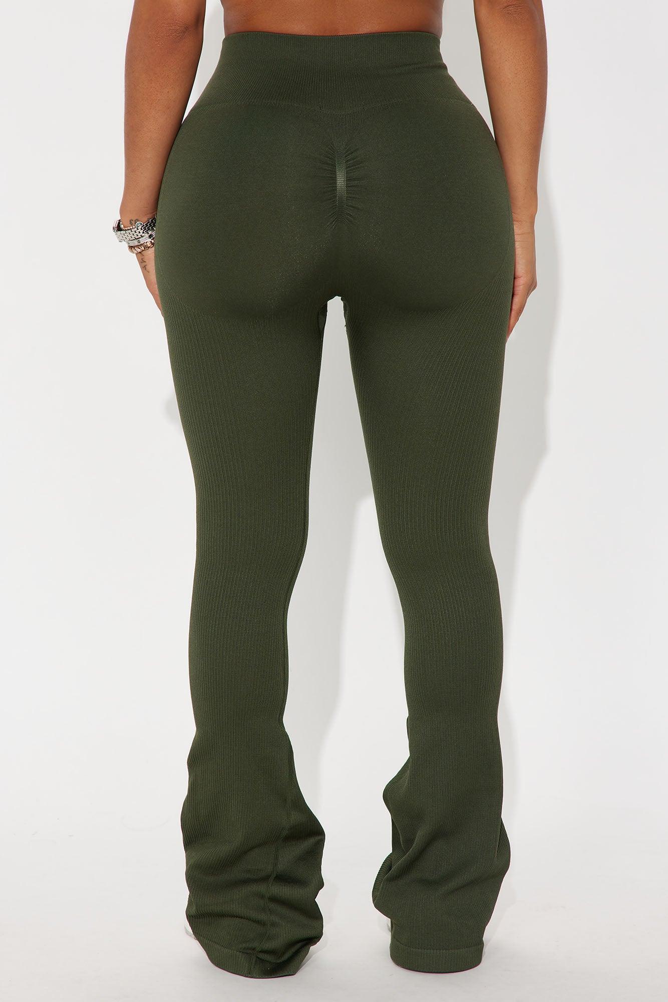 Beach Body Effortless Seamless Active Yoga Pant - Olive Female Product Image